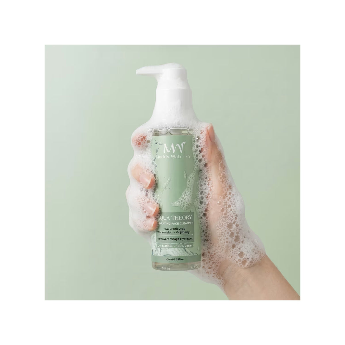 AQUA THEORY - HYDRATING FACE CLEANSER | Sulfate Free & Non-Drying | Hyaluronic Acid, Watermelon, Goji berry