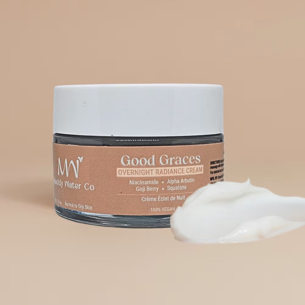 GOOD GRACES - OVERNIGHT RADIANCE CREAM | Oil Balancing | Bright, Even Toned Skin